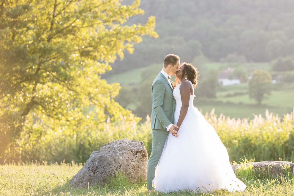 bisou lors de la séance de couple