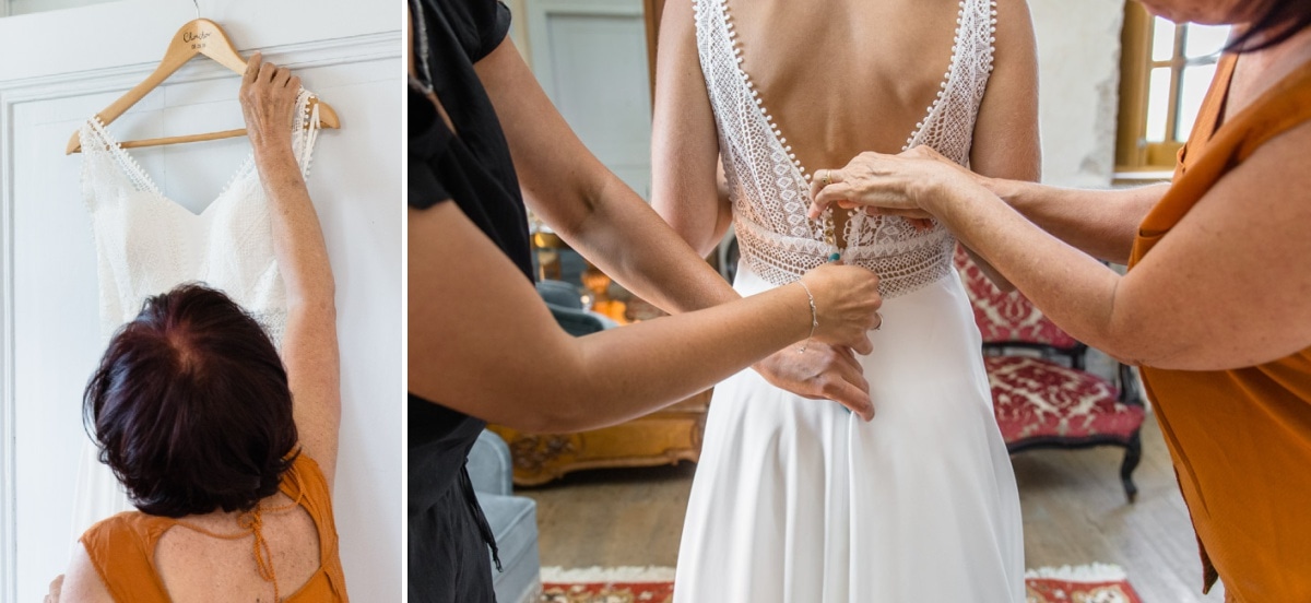 préparatif mariée chateau saint offenge