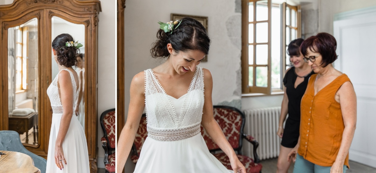 habillage mariée chateau saint offenge