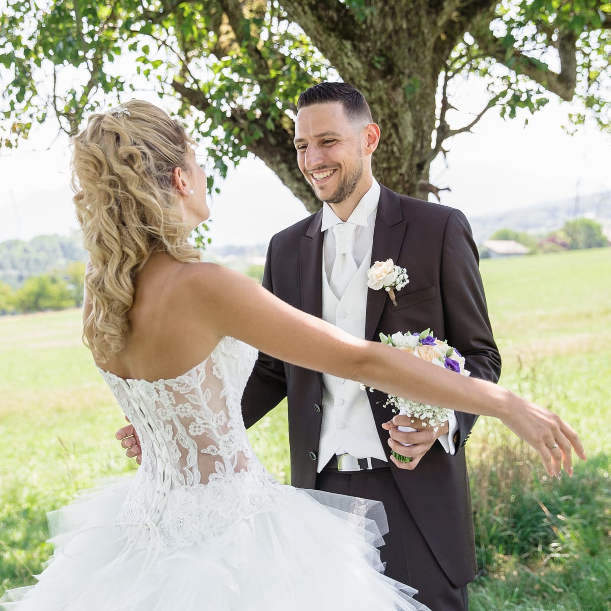 mariage haute-savoie découverte mariés