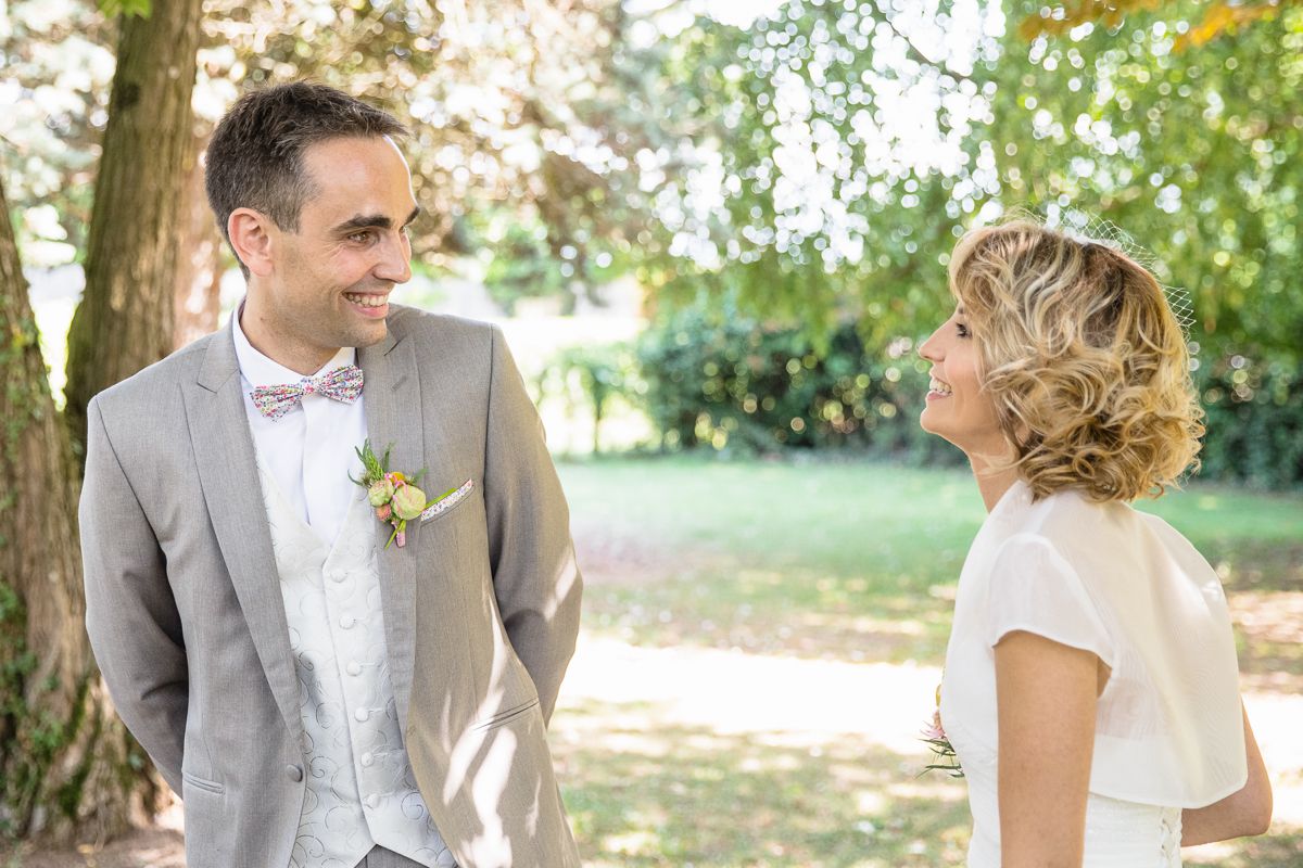 découverte des mariés au clos de florie