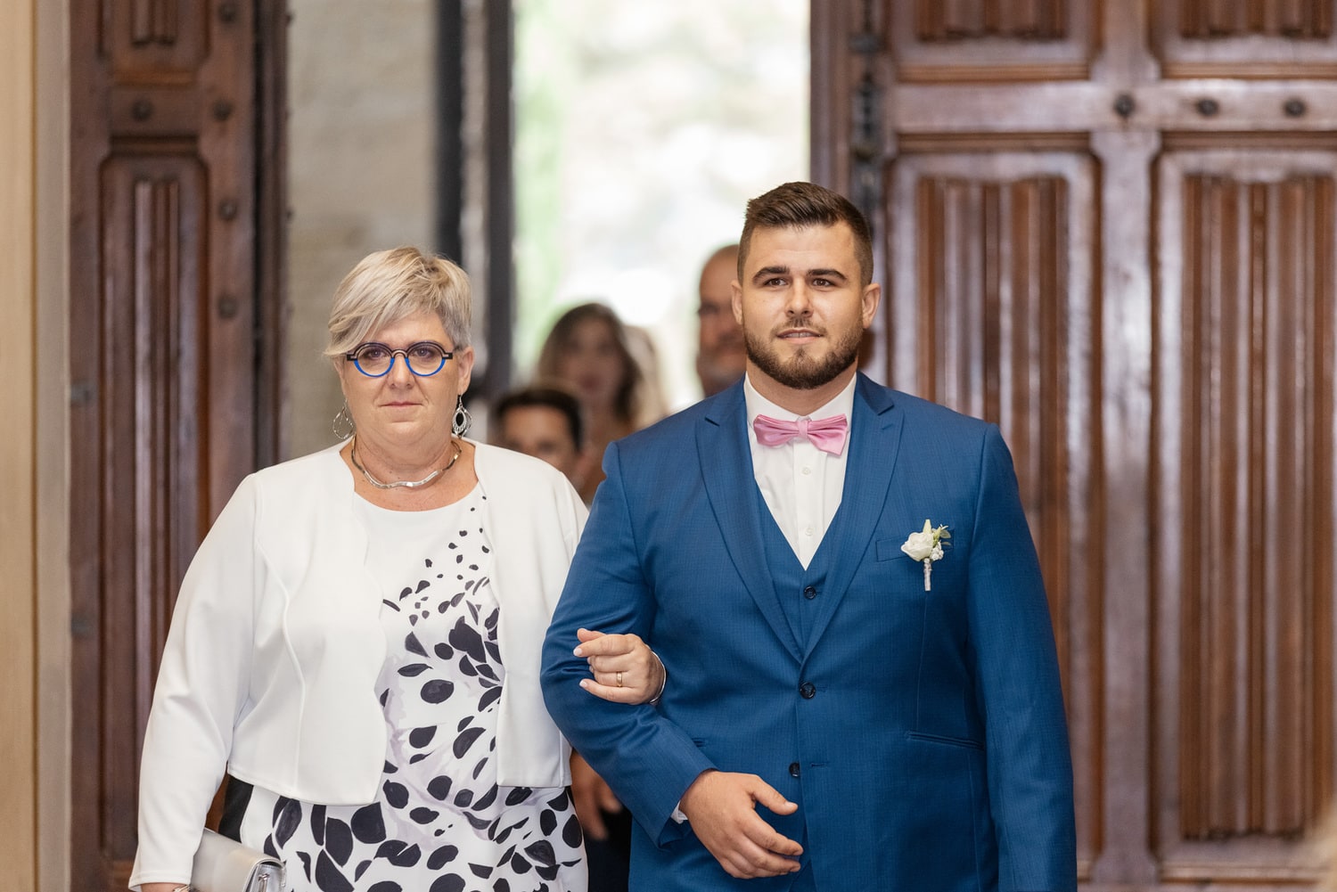 entrée du marié à l'église de la Motte Servolex