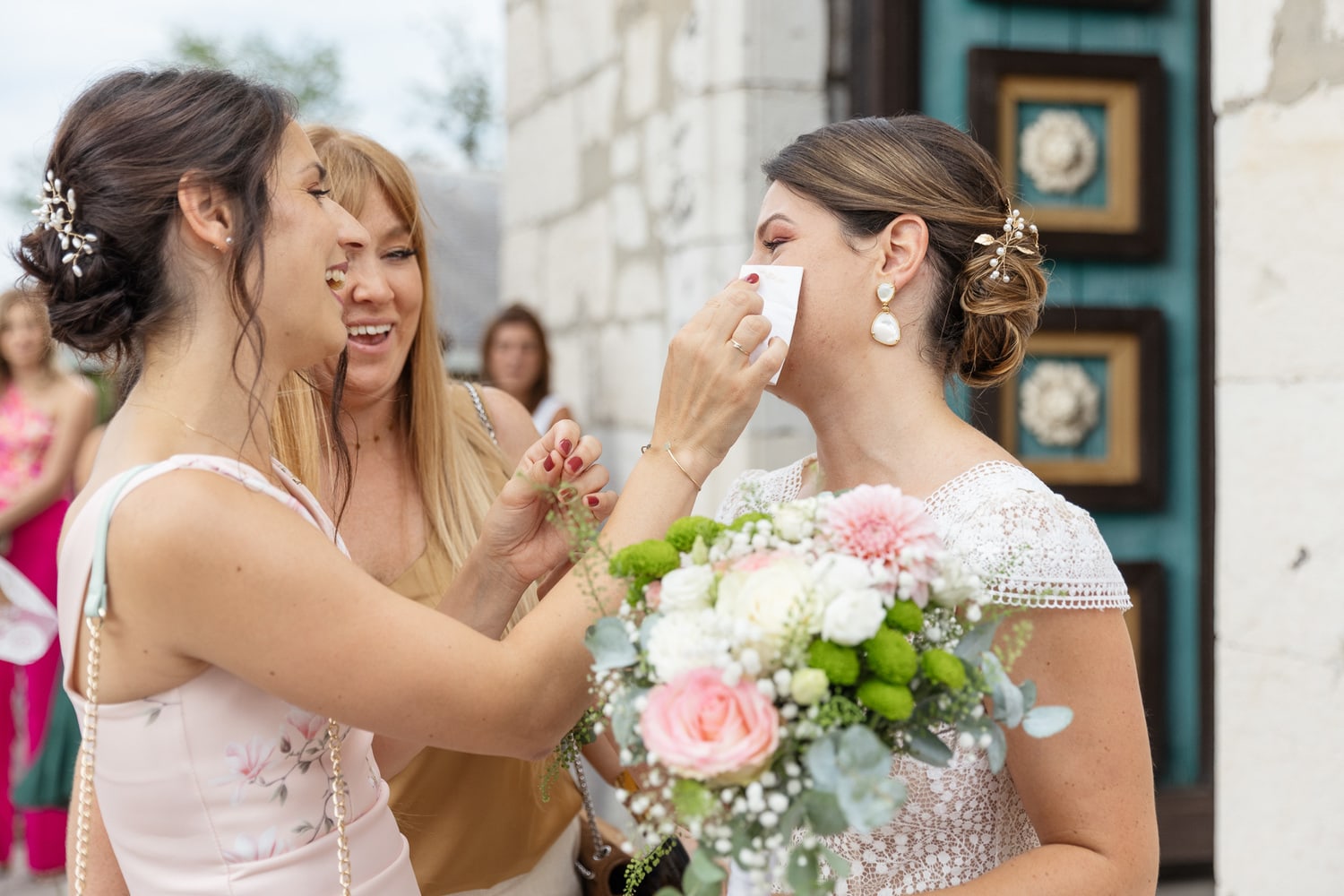 émotion de la mariée