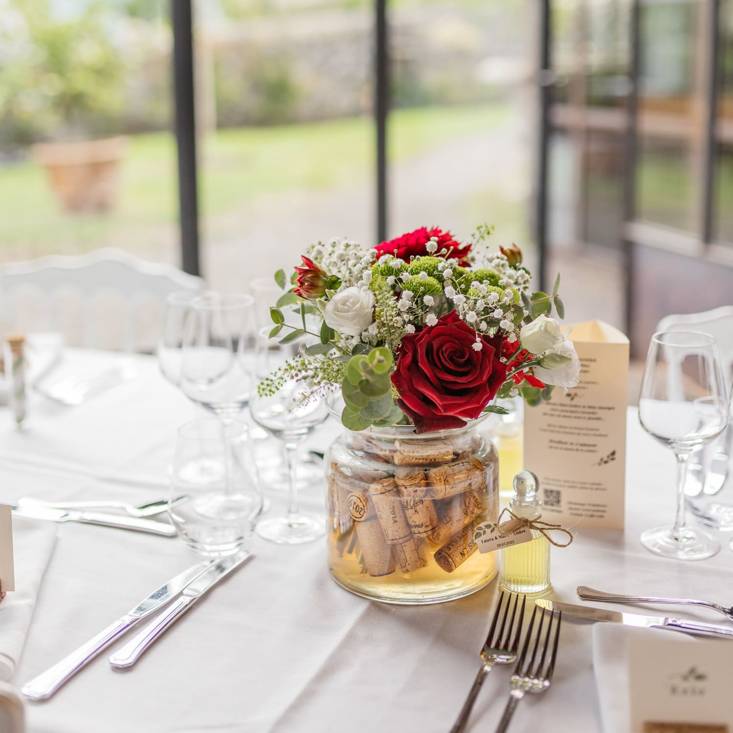 décoration florale château de Morgenex