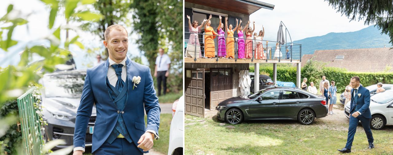 l'arrivée du marié