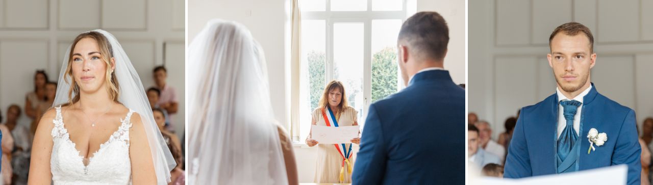 les mariés à la mairie