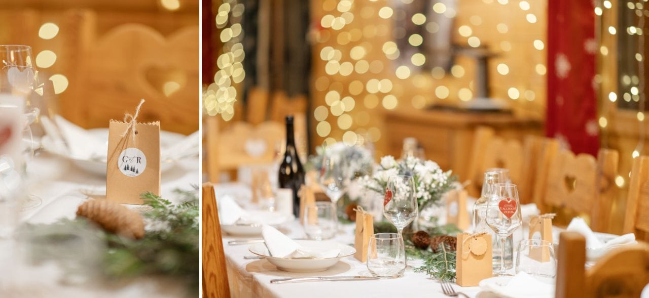 salle décoré chalet accroche coeur